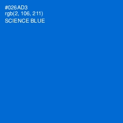 #026AD3 - Science Blue Color Image